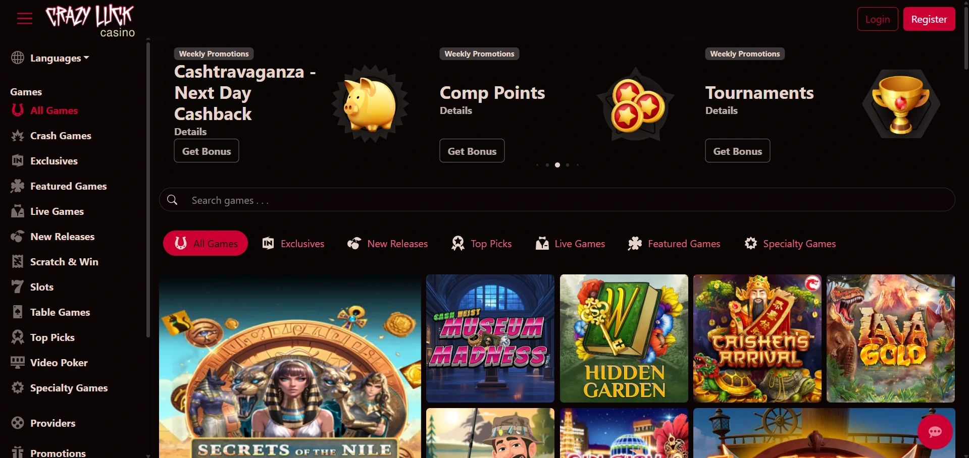 Crazy Luck online casino